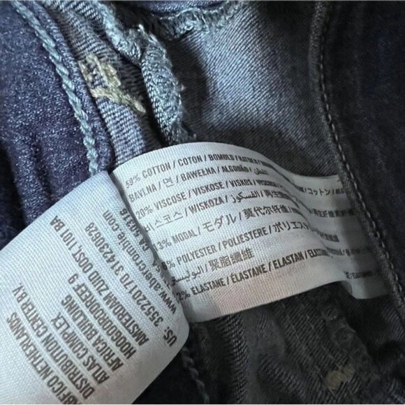 Hollister Ultra High Rise Jegging Distressed Faux Pockets Blue Size 1 - Picture 7 of 13